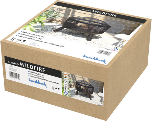 Buschbeck Wildfire vuurschaal Ø 61 x H 61 cm ijzerbrons