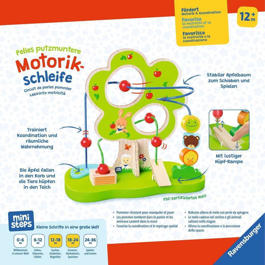Ravensburger Spiel ministeps: Pelles putzmuntere Motorikschleife