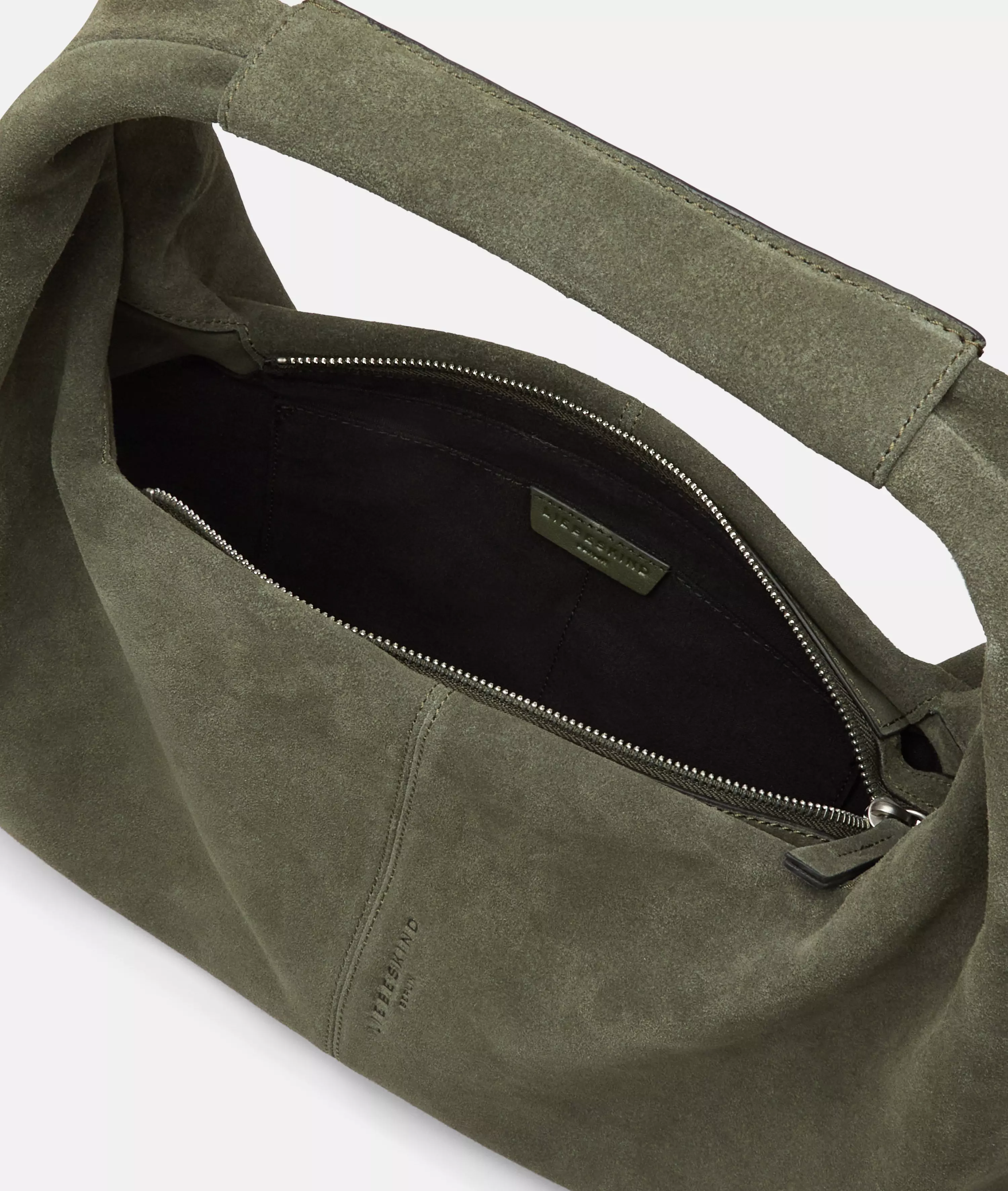 Scarlet Sachtel M Spacious shoulder bag made from soft suede