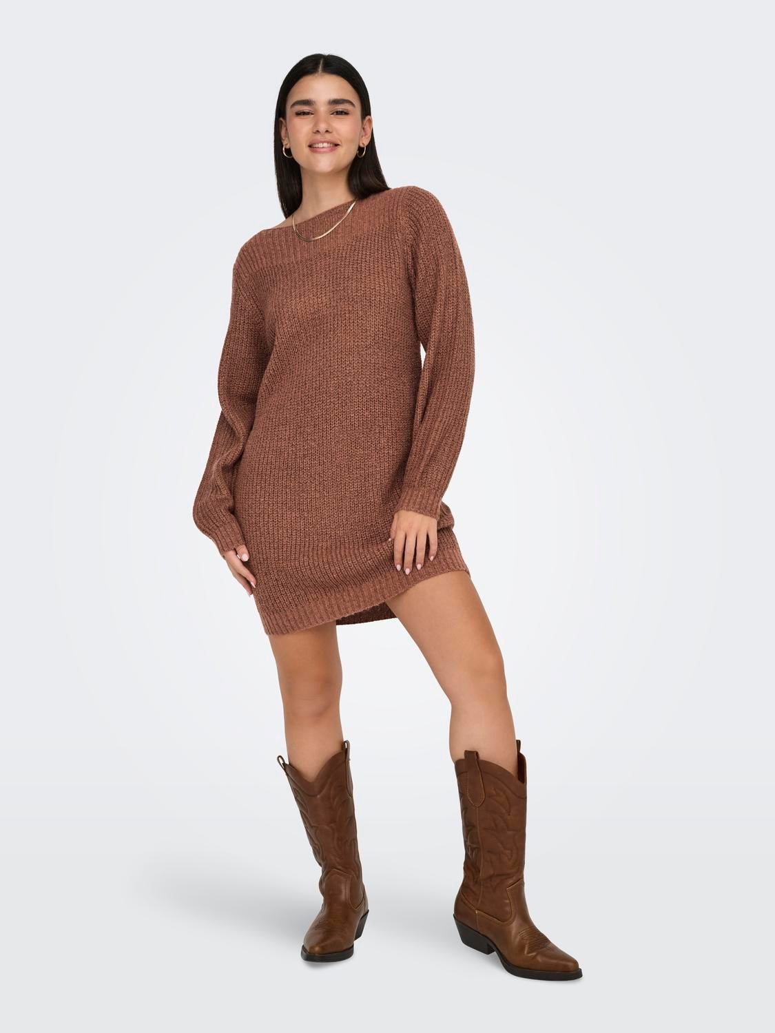 JDYWHITNEY Kurzes Kleid Russet