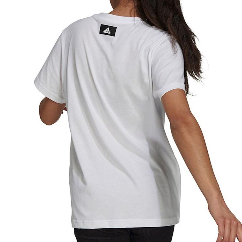 Adidas T-shirt Blanc Femme Adidas Lace Camo Gfx 1