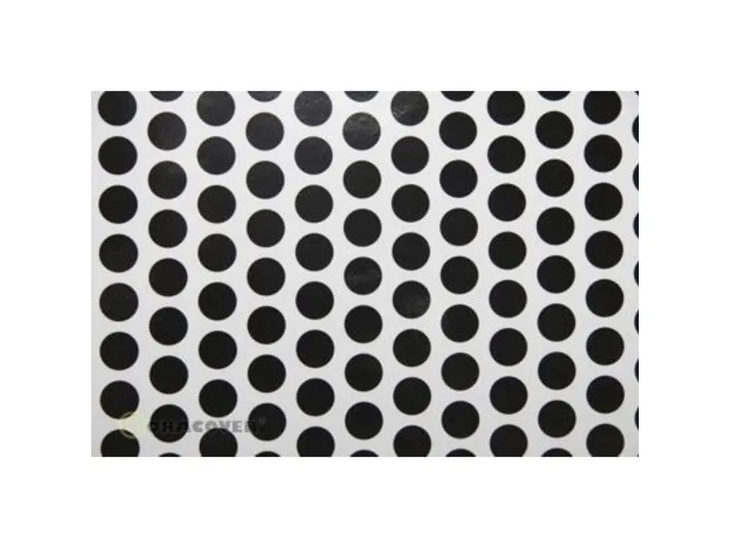 Oracover 41-010-071-010 Strygefolie Fun 1 (L x B) 10 m x 60 cm Hvid, Sort