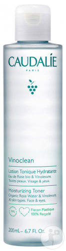 Caudalie Vinoclean Lotion Tonique Hydratante Visage Et Yeux Toutes Peaux Flacon 200ml