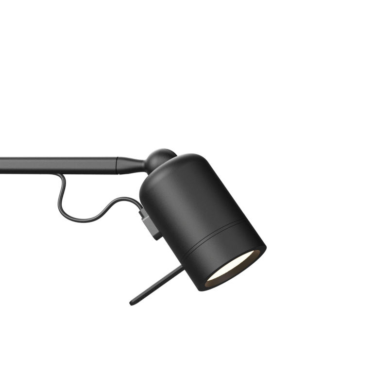 Tonone One Straight vloerlamp LED oplaadbaar Smokey Black