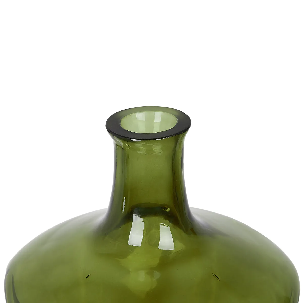Beliani Vase à Fleurs KERALA Vert Olive