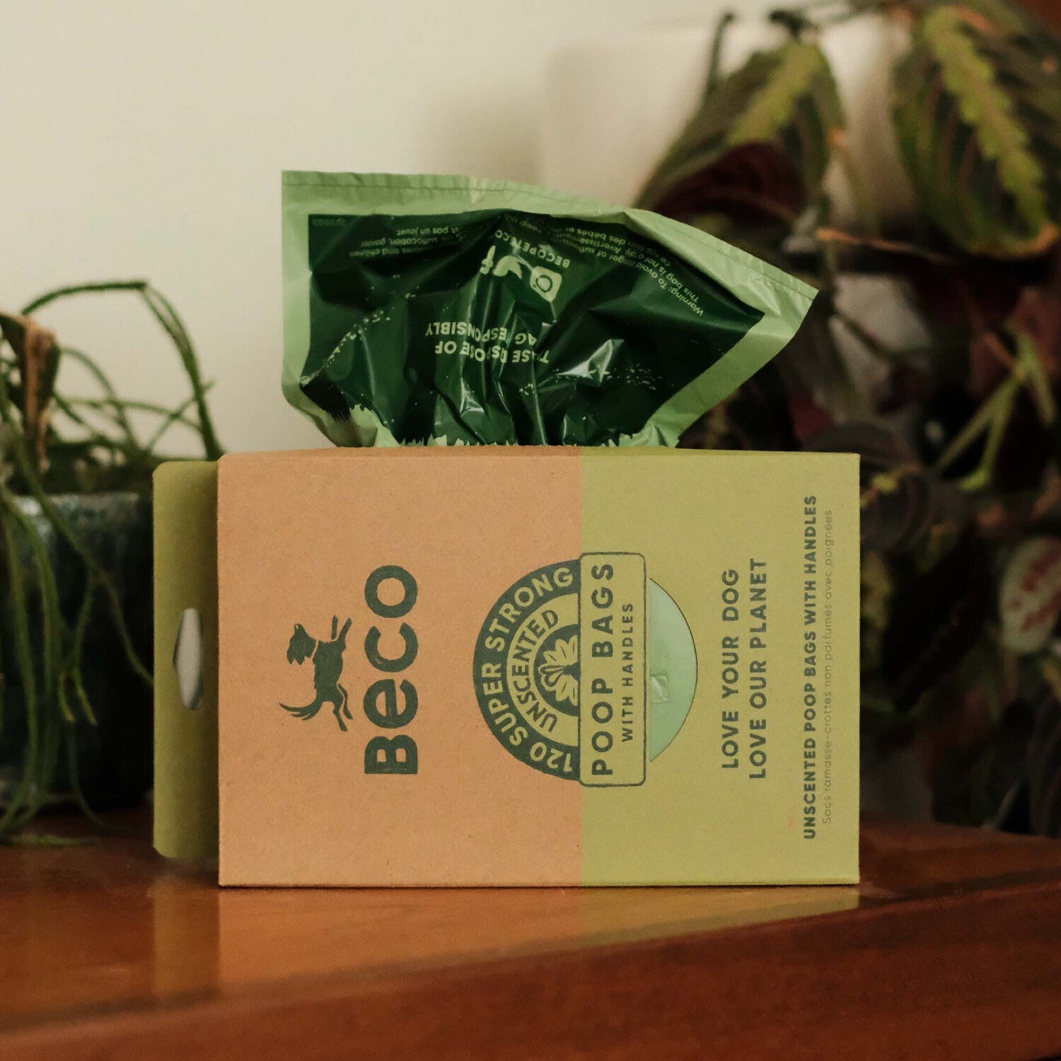 Beco poepzakjes met handvat groen 120 stuks