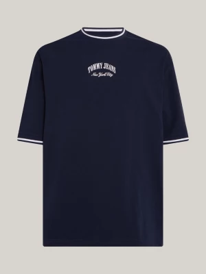 Camiseta de manga comprida 2 em 1 com modelagem ampla