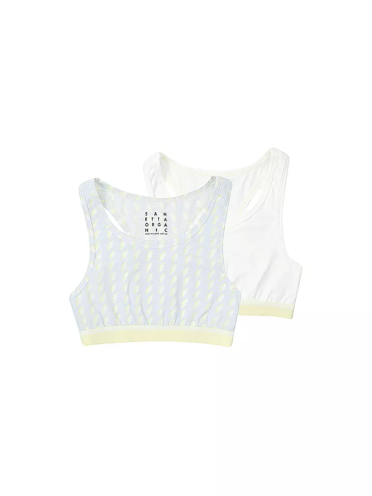SANETTA Mädchen Bustier 2er Pkg  hellblau