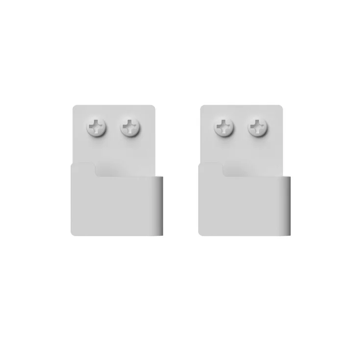 Nichba Design - Wandhaken-Set, weiss (2er-Set)