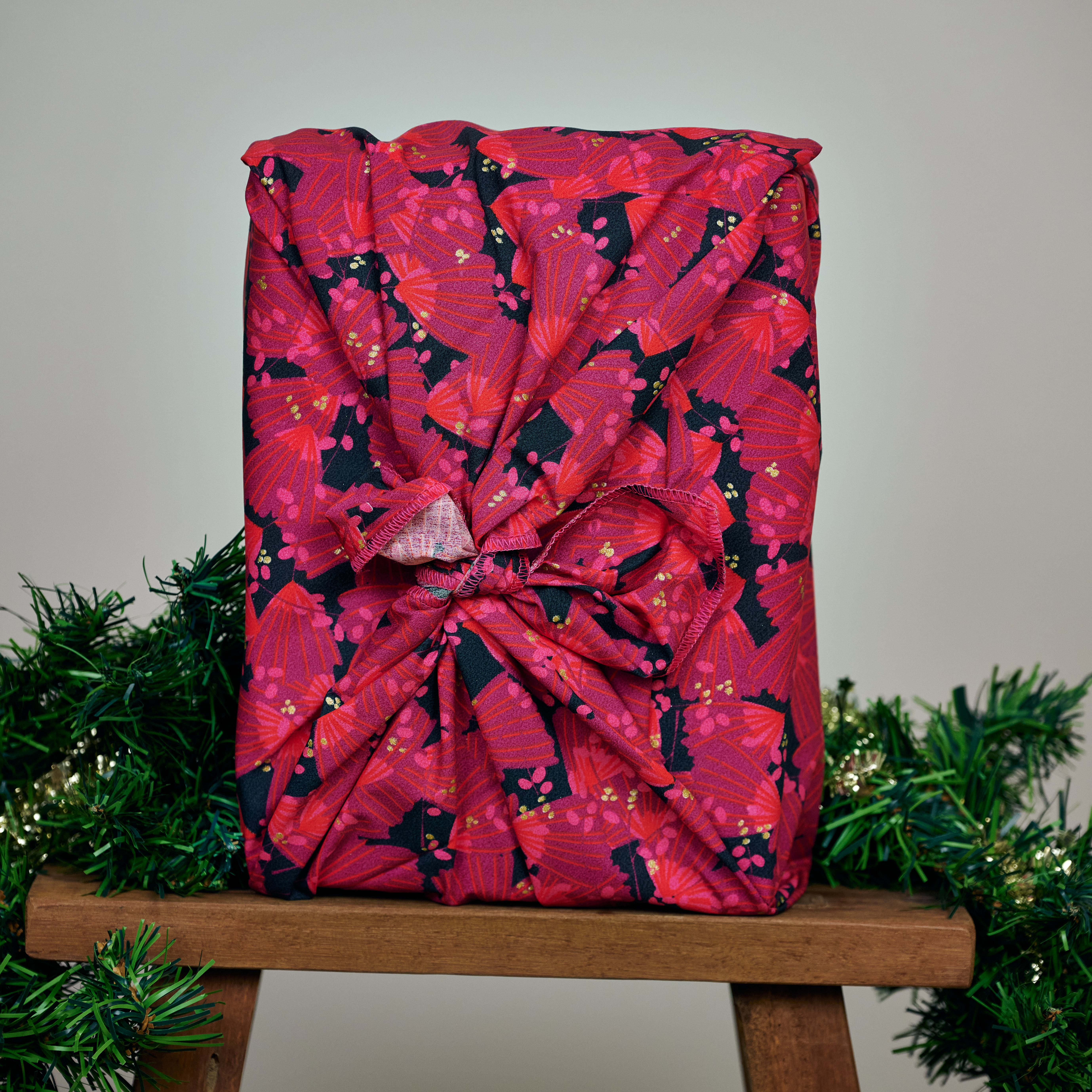 Furoshiki Grand 73 X 73 Cm Féérie Fuchsia
