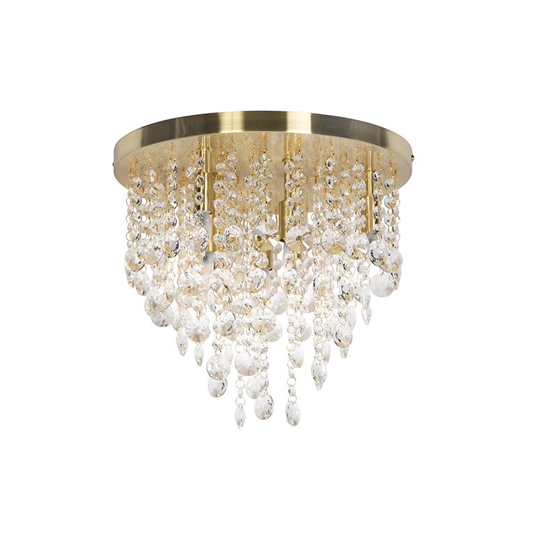 Klassieke plafondlamp goud/messing 35 cm - Medusa