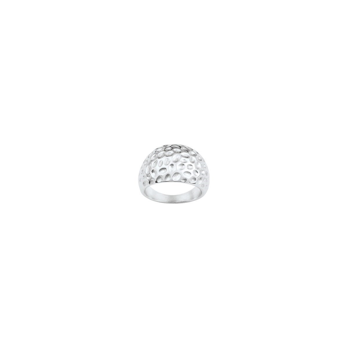 Bague en Acier 316L - blanc brillant