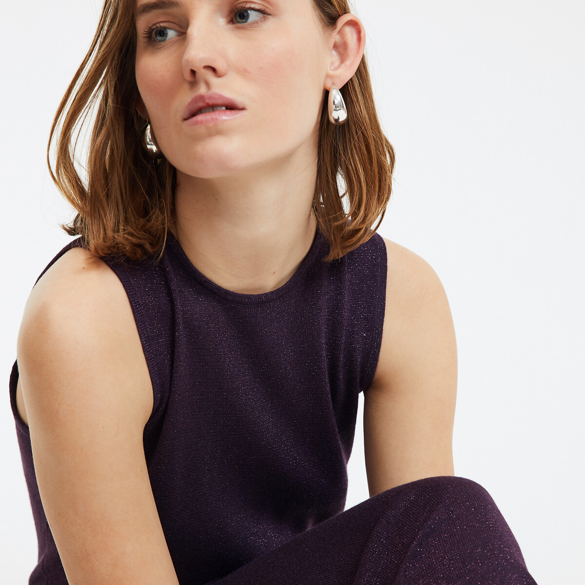 COLEÇÕES LA REDOUTE<br>Vestido longo evasê sem mangas