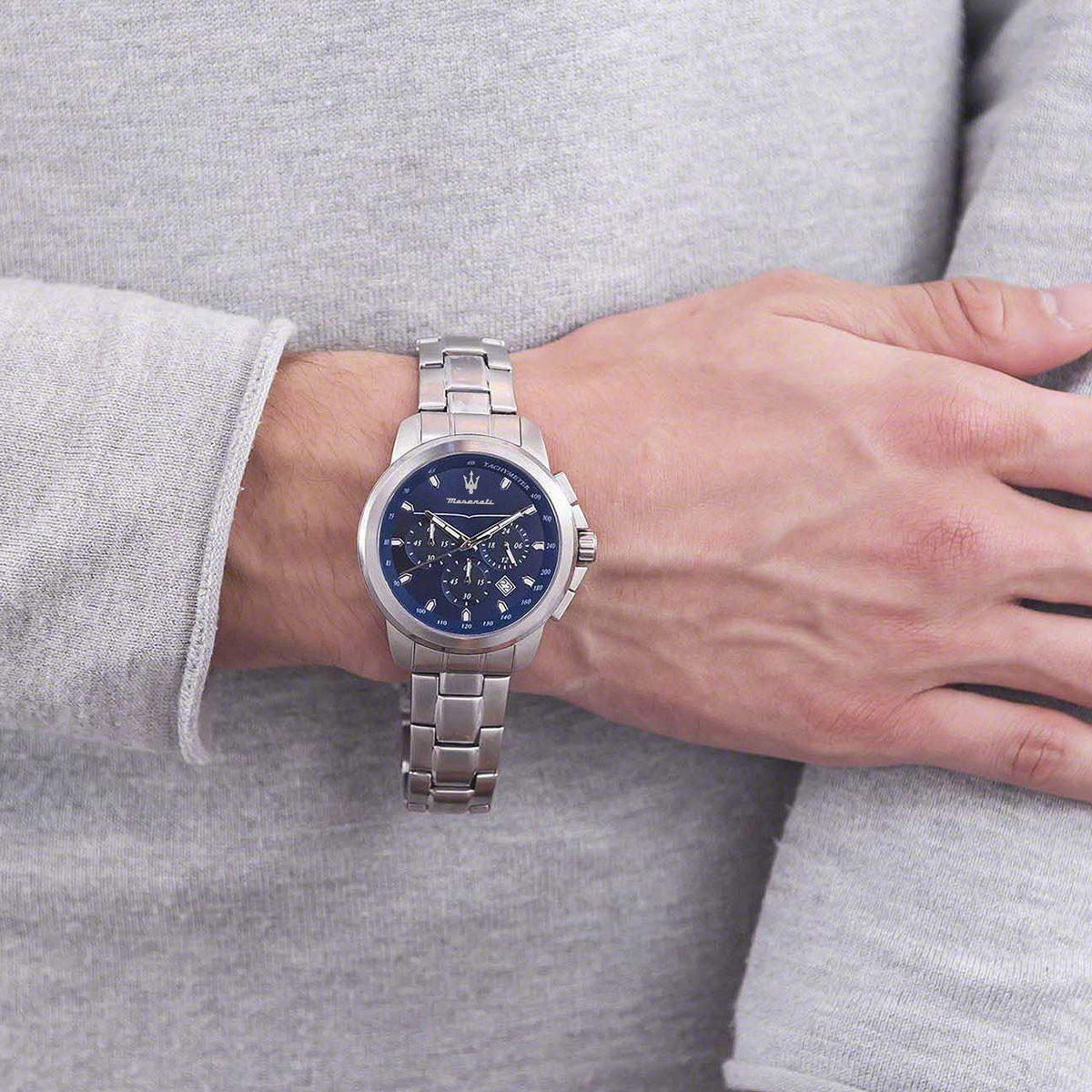 Montre MASERATI homme bracelet acier inoxydable gris