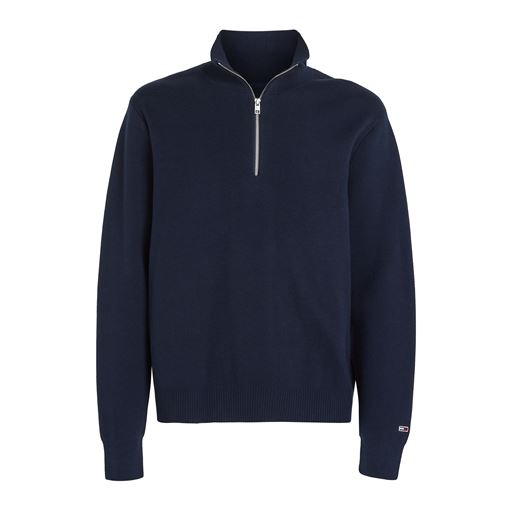 Tommy Jeans Half zip Striktrøje, Dark Night Navy, XL