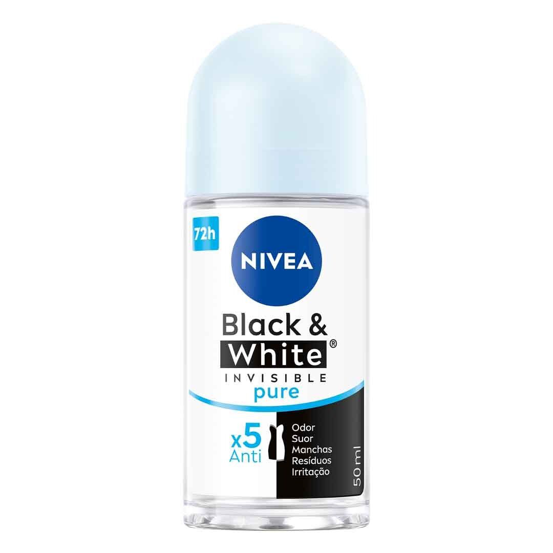NIVEA  Roll-on Invisible for Black & White Fresh - 50ml