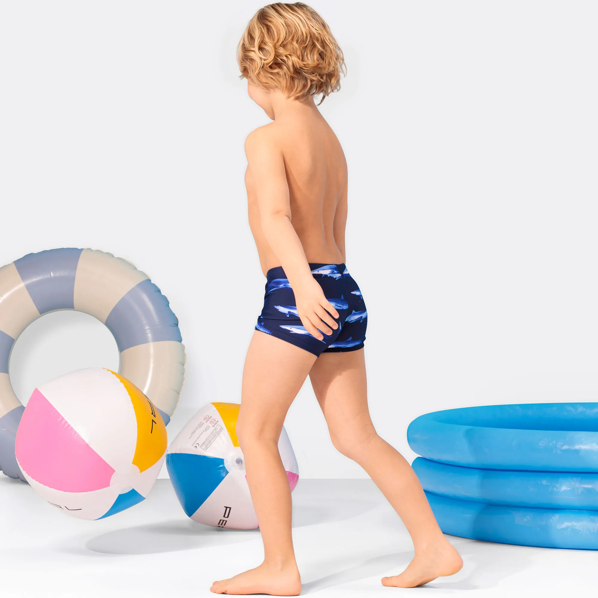 Jungen-Badehose mit Hai-Muster