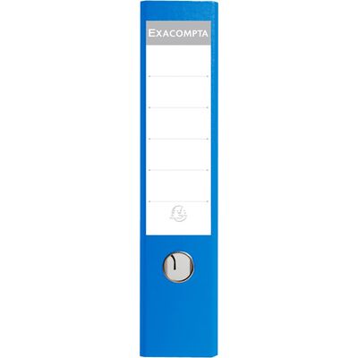 Exacompta - Classeur à levier - Dos 80 mm - A4 - pour 600 feuilles - bleu