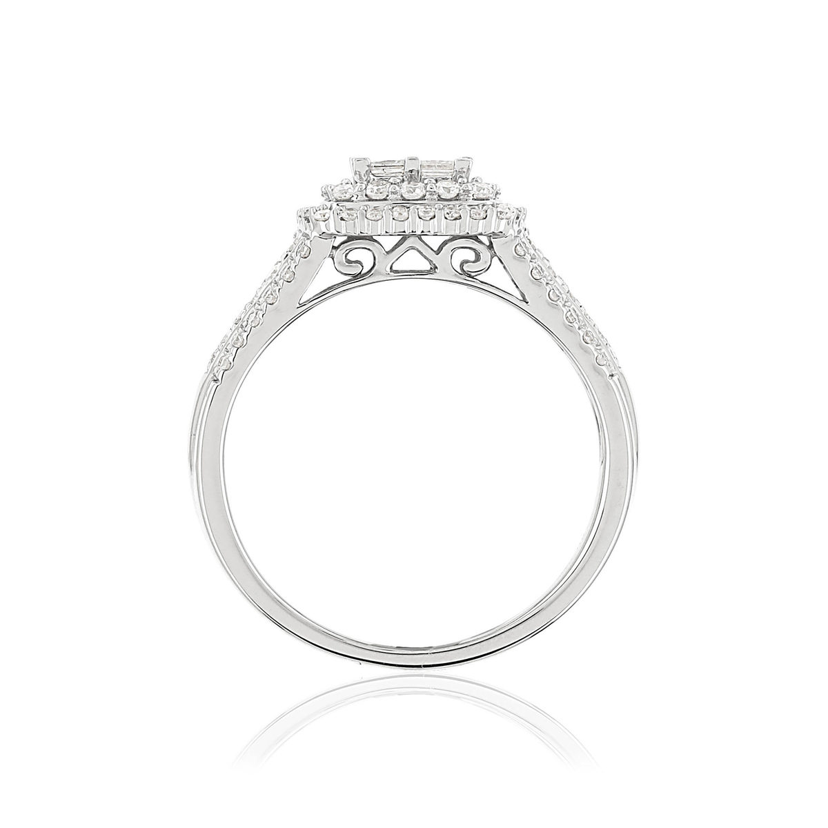 Bague MATY Or 750 blanc Diamants blancs