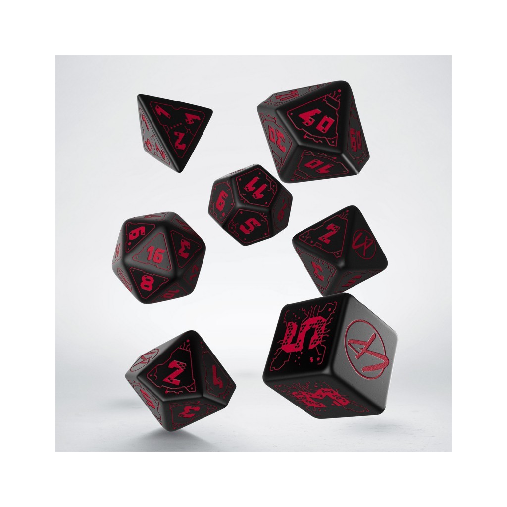 Cyberpunk Red RPG Dice Set