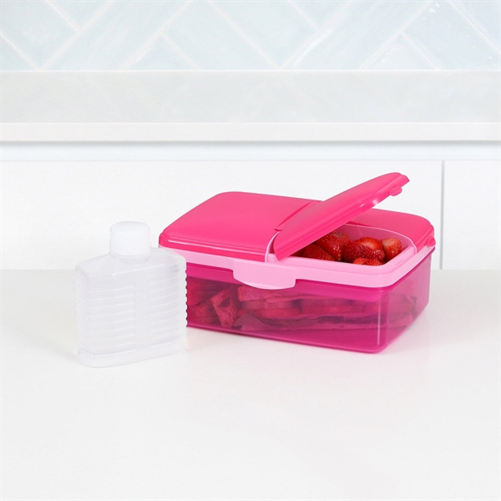 Køb Sistema Slimline Quaddie Madkasse 1,5 L Pink