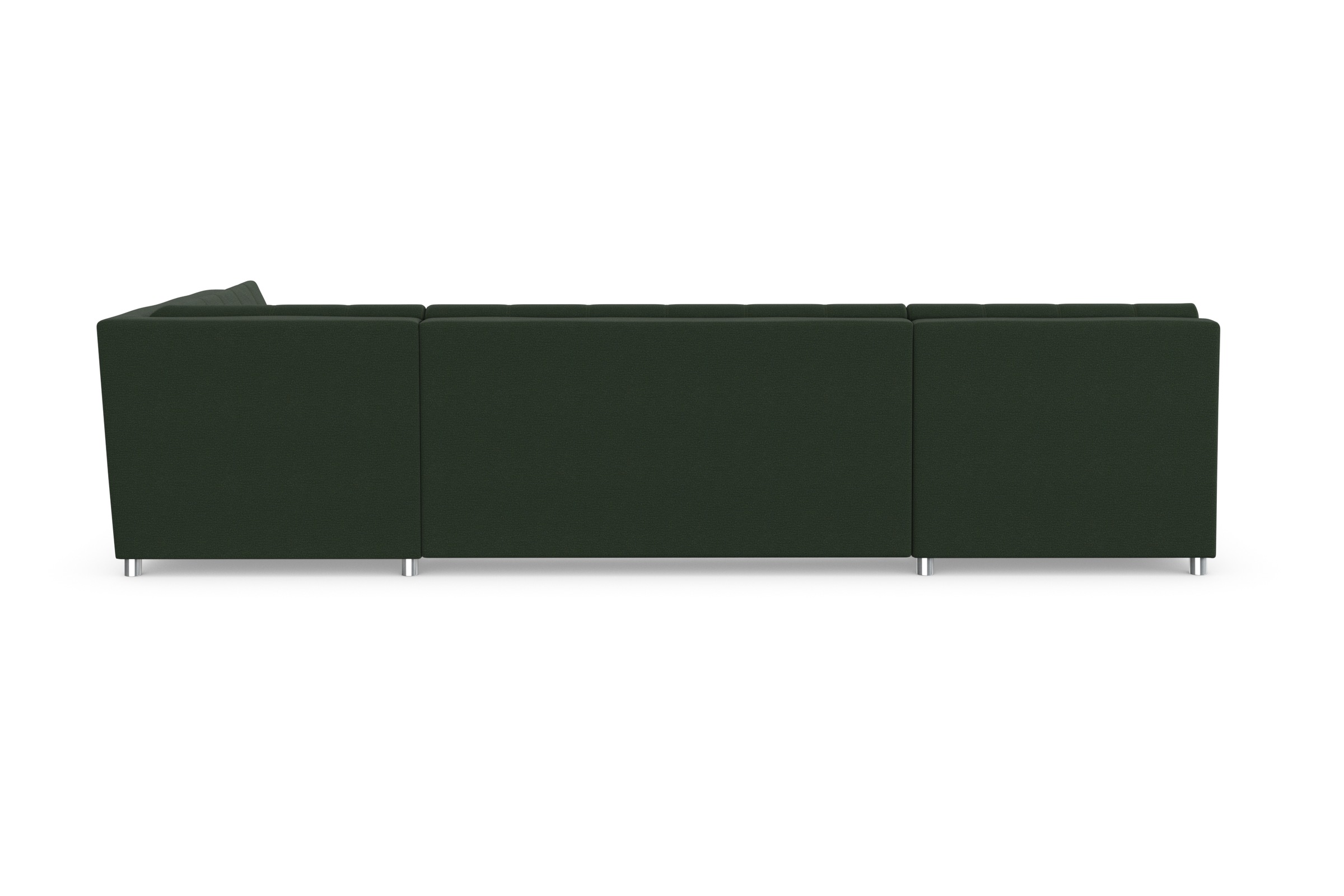 DOMO collection Wohnlandschaft »Treviso incl. Zierkissen, moderne Steppung, XXL: B/T/H: 364/201/83 cm« wahlweise mit Bettfunktion, in vielen Bezugsarten auch in Cord  U-Form