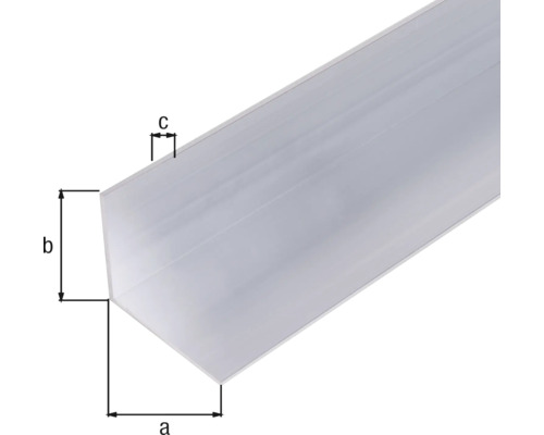 Hoekprofiel aluminium naturel 70x70x3 mm, 1 m