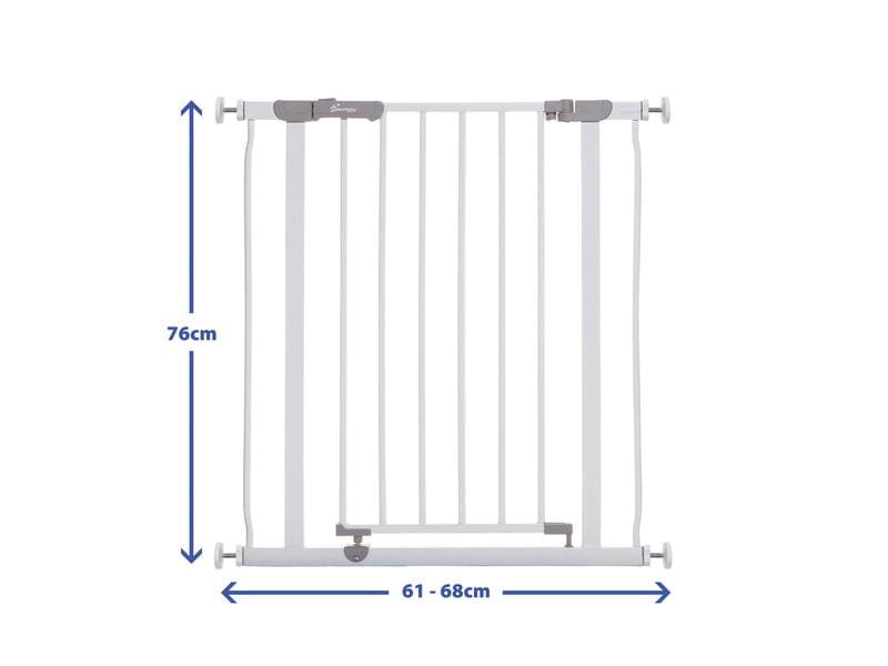DREAMBABY Türschutzgitter Ava Slimline 61 - 68 cm Türschutzgitter zum Einklemmen