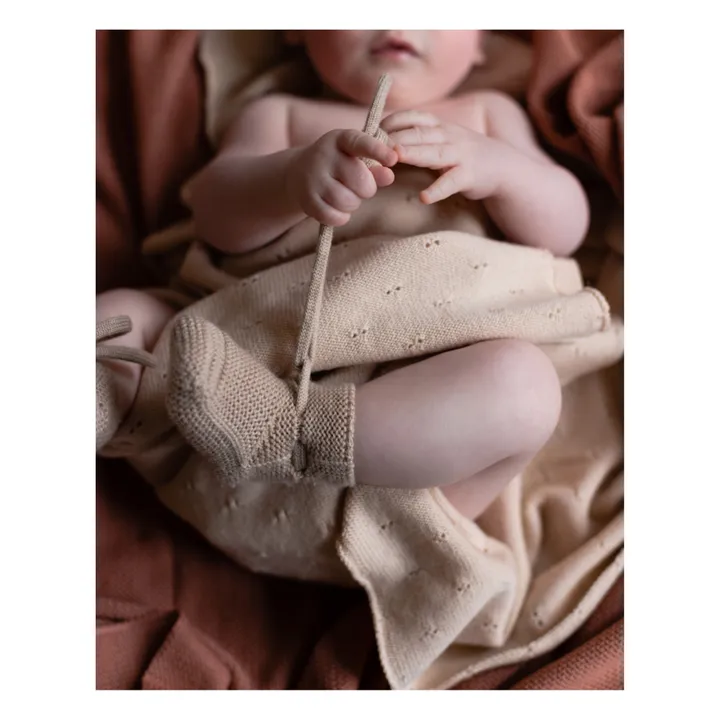 Hvid Chaussons Laine Mérinos | Beige