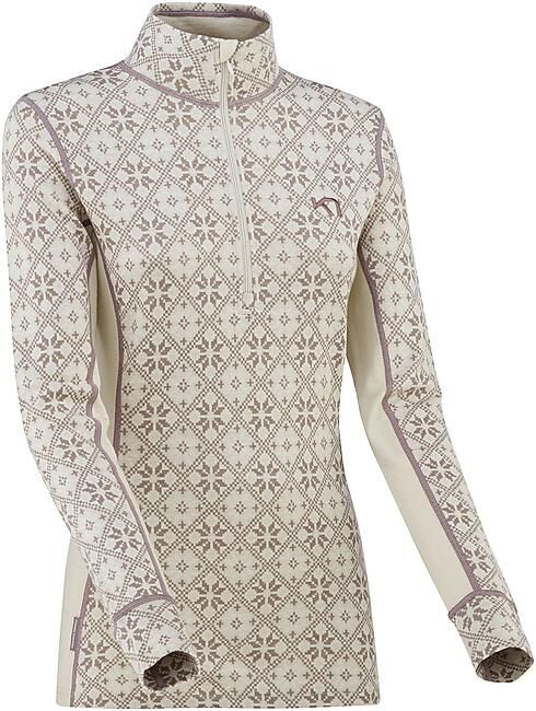 KARI TRAA - T-SHIRT ROSE H/Z W TS ML ZIPPE