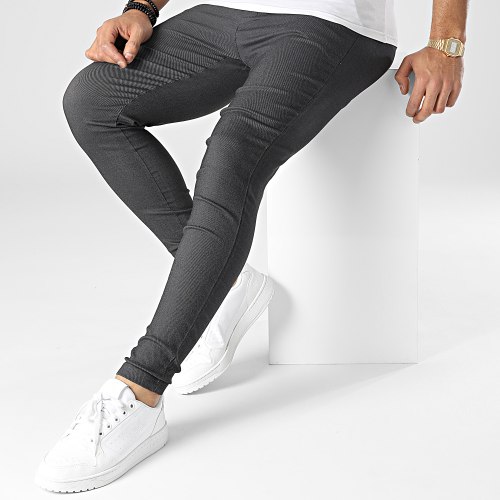 Pantalon Chino Skinny 1676 Noir Chiné