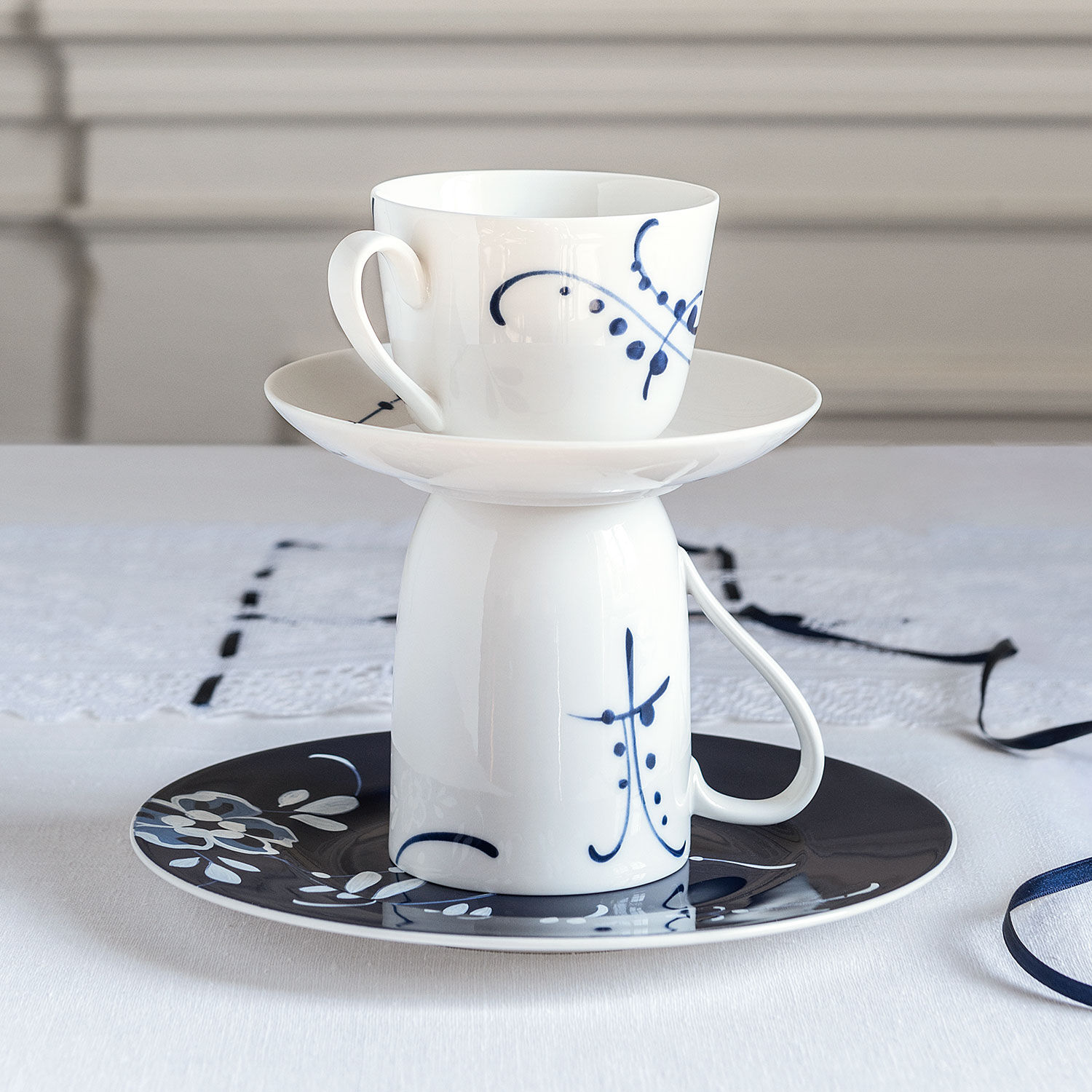 Vieux Luxembourg Mug White, 9.9 oz, Premium Porcelain