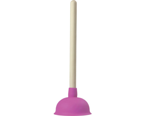 Rubberen tuitreiniger Pömpel roze 140 mm