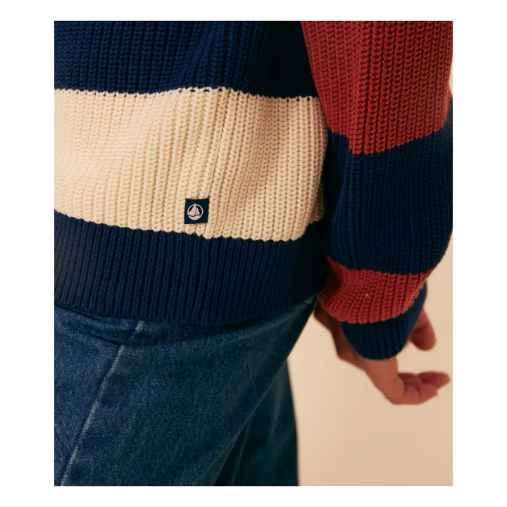 Petit Bateau Pull Madone Rayé - Collection Femme | Ecru