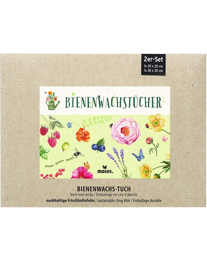Bienenwachstücher BLATT & BLÜTE 2er Set