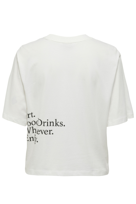 Jacqueline de Yong witte dames t-shirt
