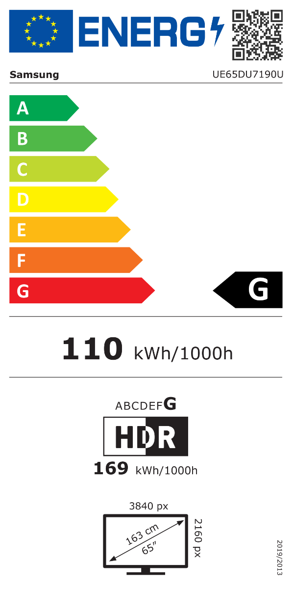 Samsung UE65DU7190UXXN - LED - 65