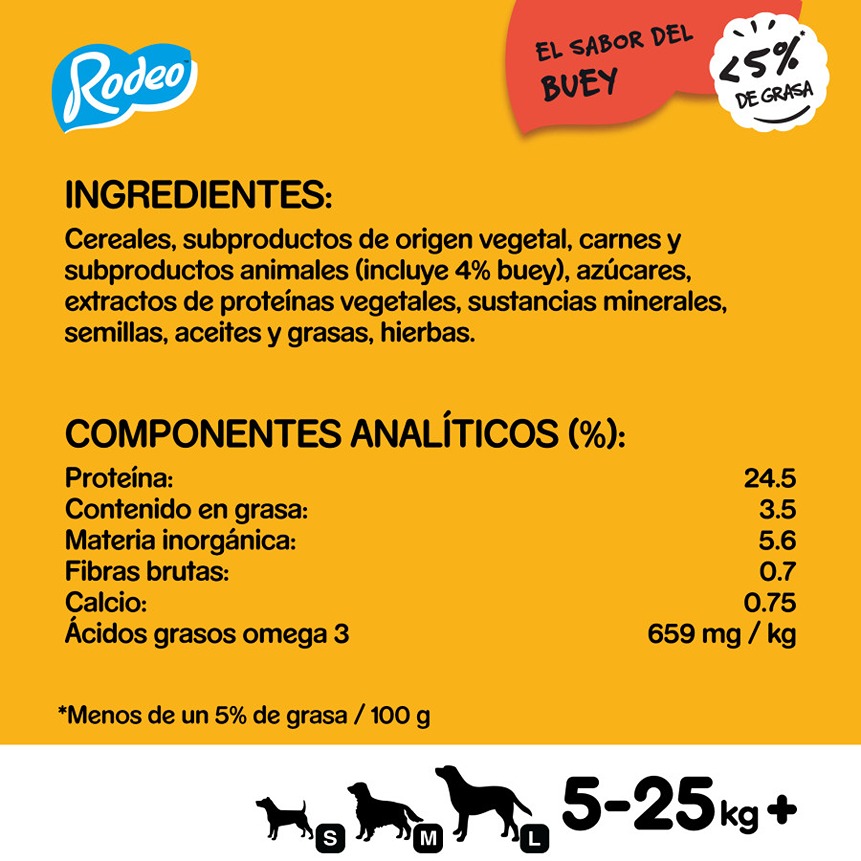 Petisco Pedigree Rodeo Beef para Cães