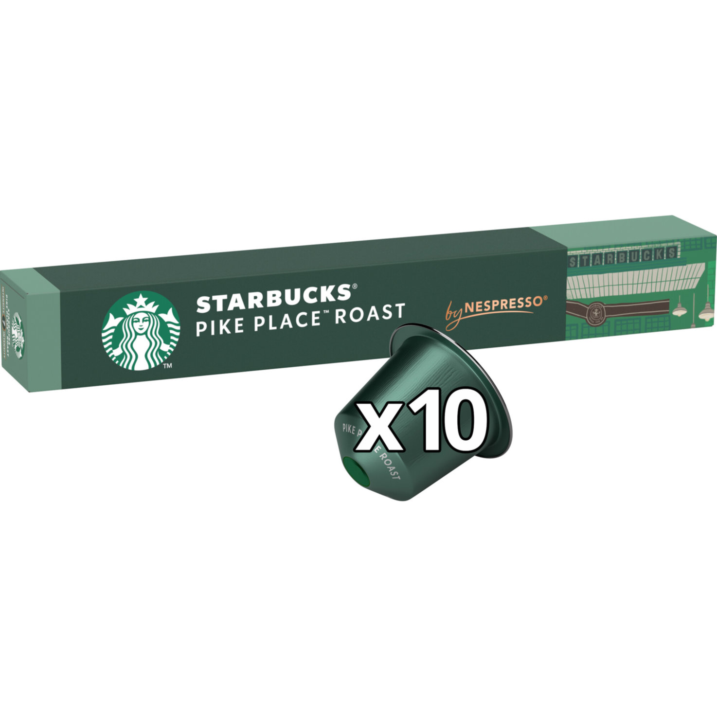 Starbucks Pike Place Roast by NESPRESSO Medium Roast, 10 Kapseln