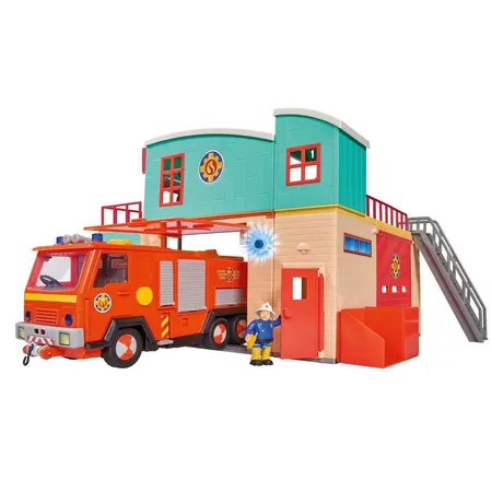 Simba Feuerwehrmann Sam Feuerwehrstation mit Figur