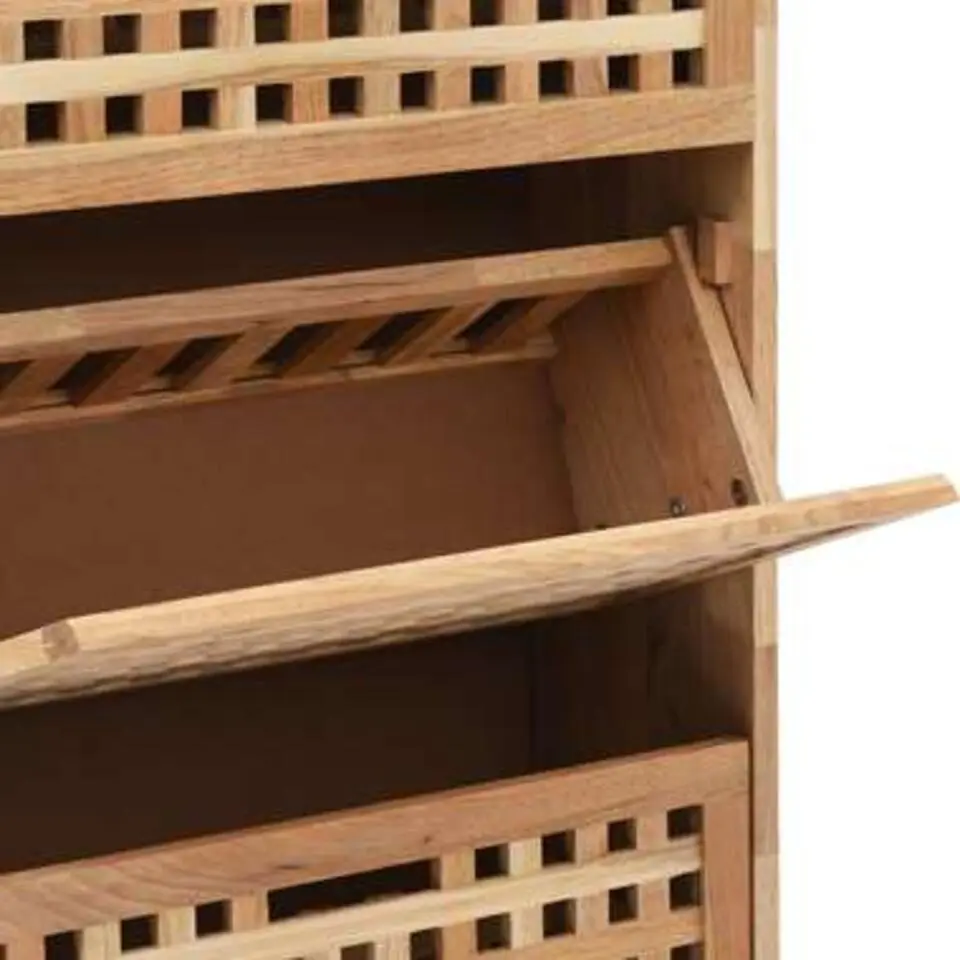 vidaXL - Schoenenbank - Bruin - Hout