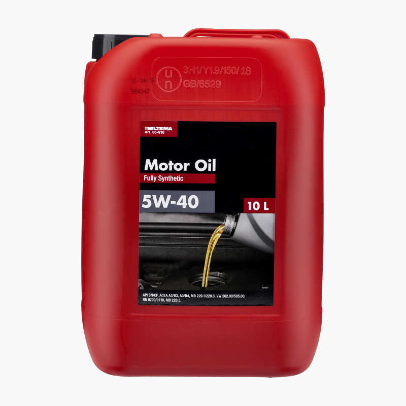 Helsyntetisk motorolje 5W–40, 10 liter
