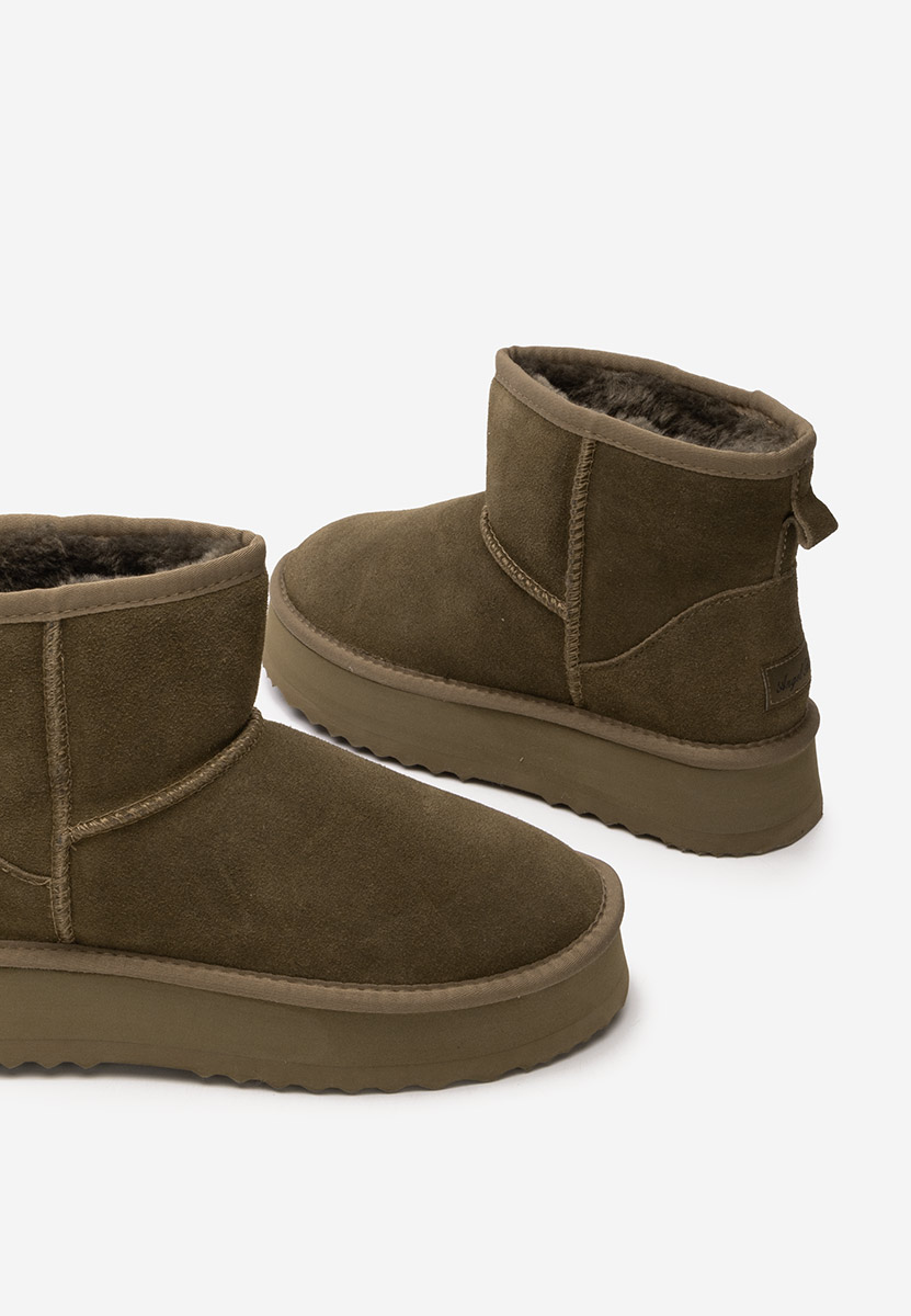 Bottes de neige femme vert Elvera