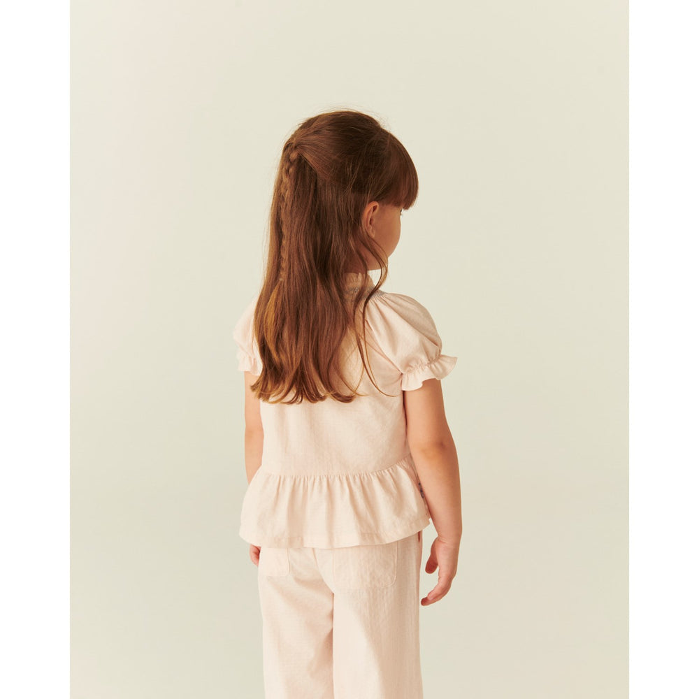 Køb COPENHAGEN COLORS Dusty Rose Comb. Bluse W. Smock W. Emb.