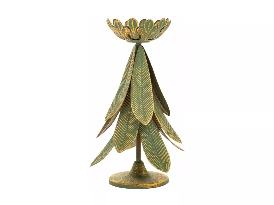Chandelier en métal doré 21.5x21.5x31.5h