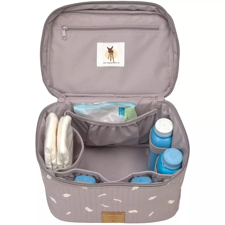 LÄSSIG Wickeltisch Organizer Nursery Caddy To Go Blocks taupe