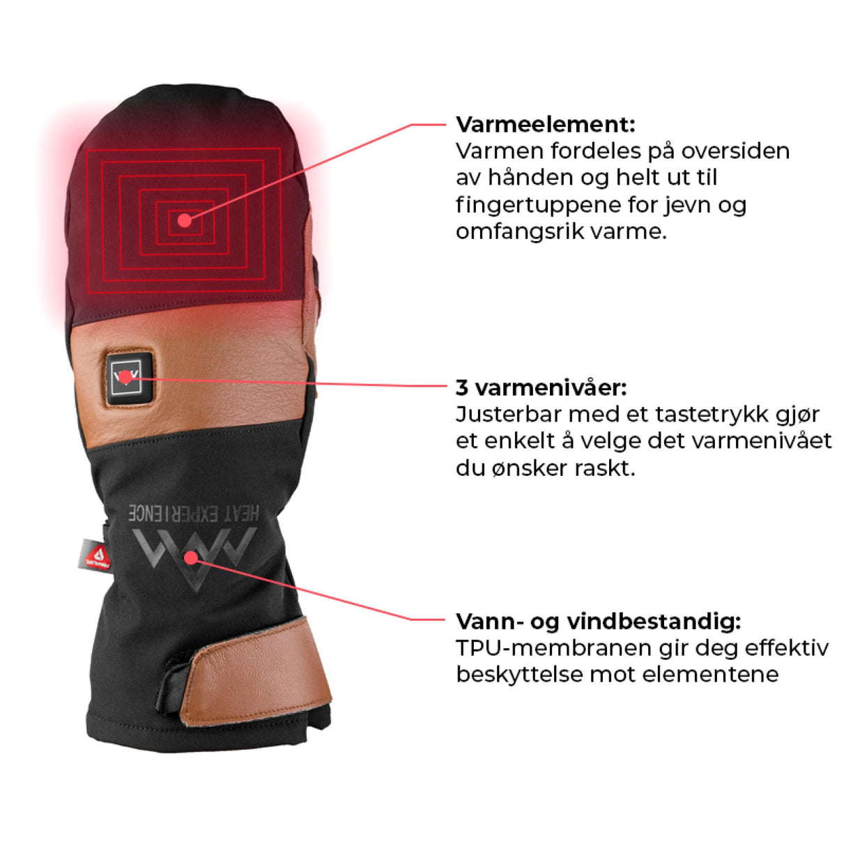 Heat Experience<br>Heated Outdoor Mittens
