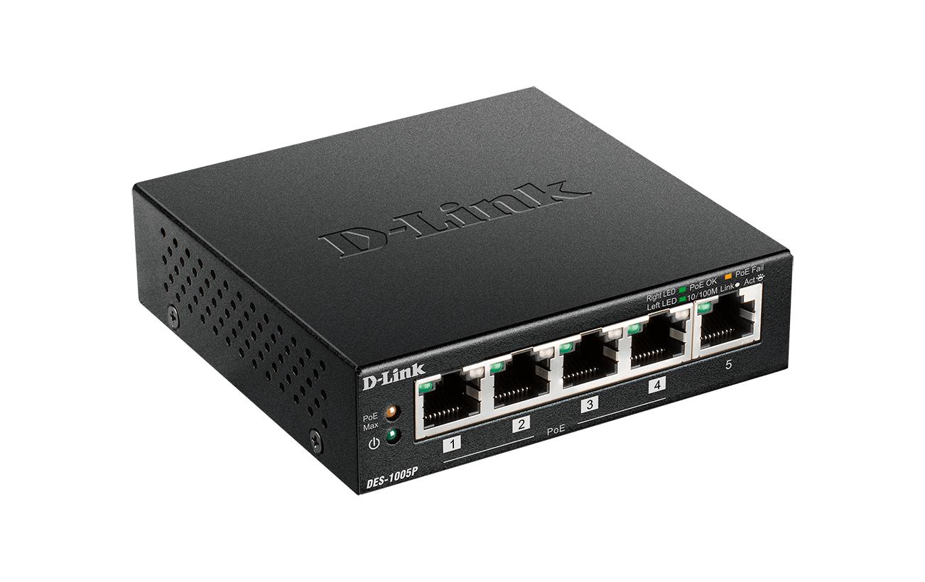 PoE Switch DES-1005P/E 5 Port5-Port-PoE-Switch