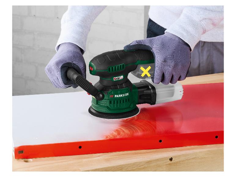 Excentrische accu-schuurmachine 20 V zonder accu en lader