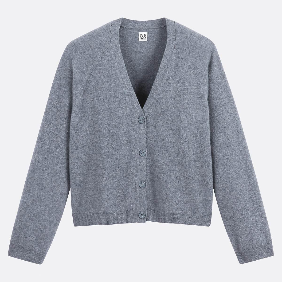COLEÇÃO LA REDOUTE<br>Cardigã de malha fina de cashmere com botões